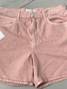 SLVRLAKE women Blush rose  Denim Shorts